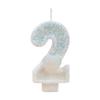 White Number Birthday Candles - DIY Creative Party Decorations for Cakes