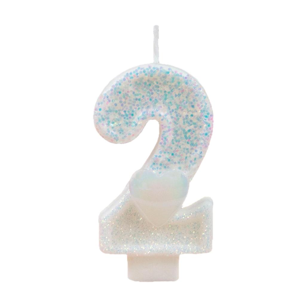 White Number Birthday Candles - DIY Creative Party Decorations for Cakes