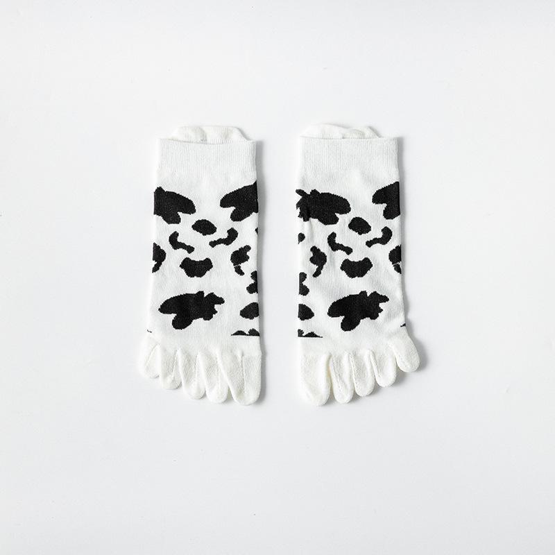 

Женские хлопковые носки с пятью пальцами и раздвоенным носком — дезодорирующие, дышащие, впитывающие пот, симпатичные, тонкие, летние, с короткими носками. WAH4, One Size