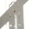 Natural  Crystal Sun Catchers Home Decor Cloud Crystal Wind Chimes Room Outdoor Garden Hanging Decorations Home Decor Items Gift