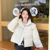 Padded women's short hooded jacket 2025 new winter thickened design padded jacket
