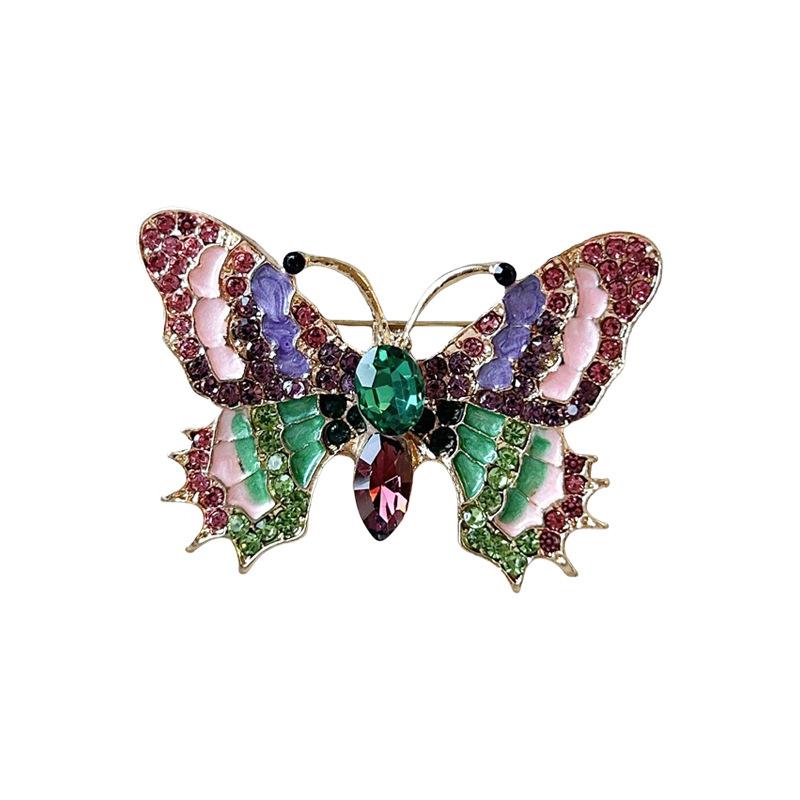 Classic Enamel Butterfly Brooch For Women Vintage Beauty Casual Pin Casual Party Accessories Wedding Gift