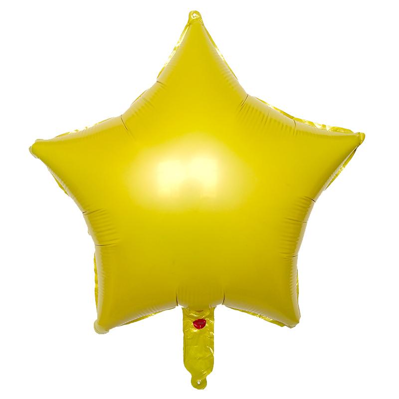 10pcs 18inch Gold Silver Foil Helium Star Balloon Wedding Decoration Baby Shower Kids Birthday Party Pure Air Globos Supplies