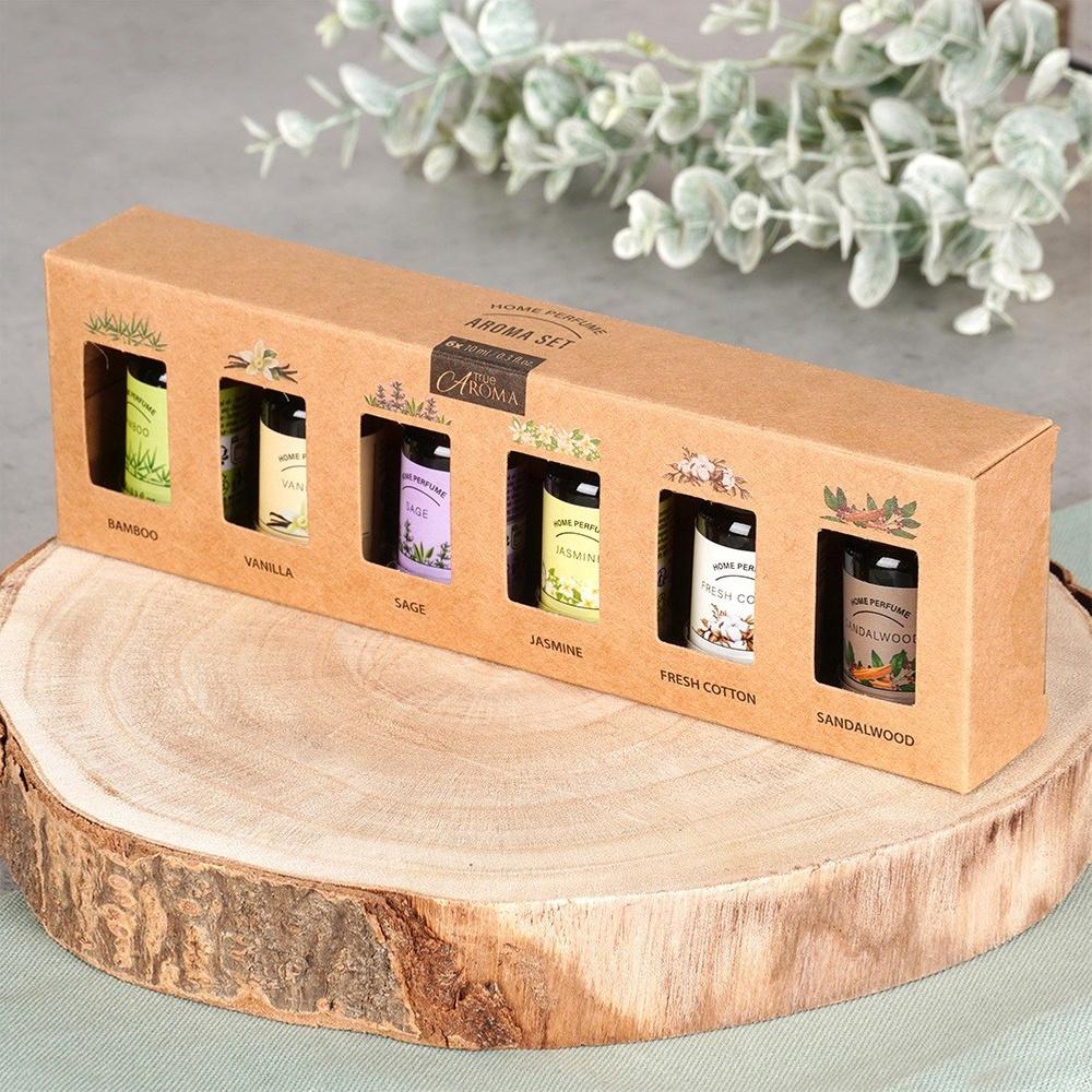 6x Olejki Zapachowe Eteryczne do Kominka Podgrzewacza Sauny Zestaw Olejków