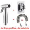 304 High-Pressure Toilet Bidet Sprayer Set with Faucet and Nozzle
