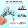 Reusable Magnetic Eyelashes No Glue Needed 3D Natural Look Curly Magnetic False Eyelashes Easy Apply Lashes Kit For Eye Makeup