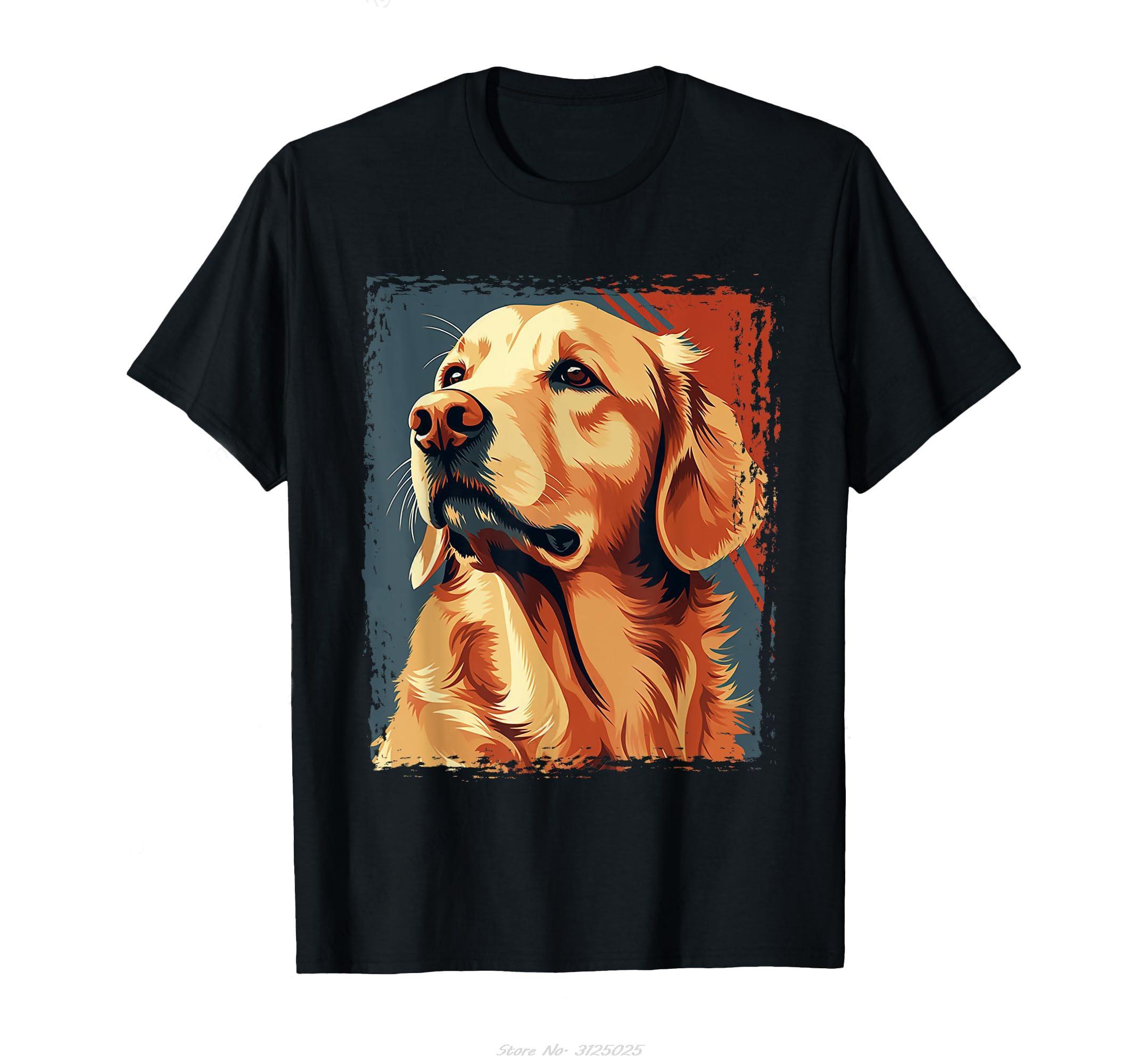 Golden Retriever Oversized TShirt For Kid Boys Girls Funny Dog Lover Cotton Tshirt Gifts Leisure Funny Graphic Fitness T Shirt S