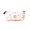Sweet Flower Floral Pencil Pen Case Bag Multifunctional Stationery Storage Purse(Beige)
