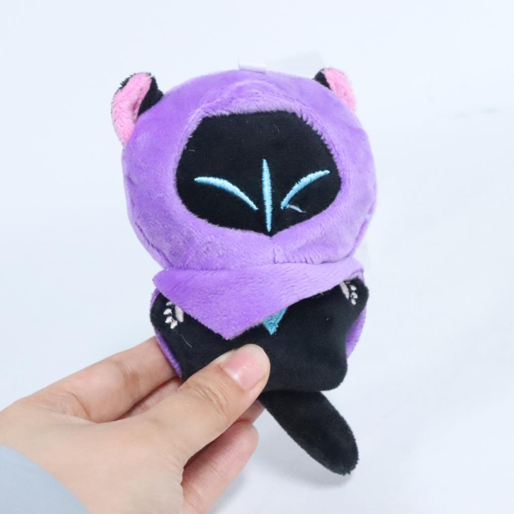 Jeu Valorant Omen Chat Périphériques de Jeu Peluche Mignon Doux Animal en Peluche Poupée Pour Enfants Fans Cadeau d'Anniversaire Parfait Décoration de Maison