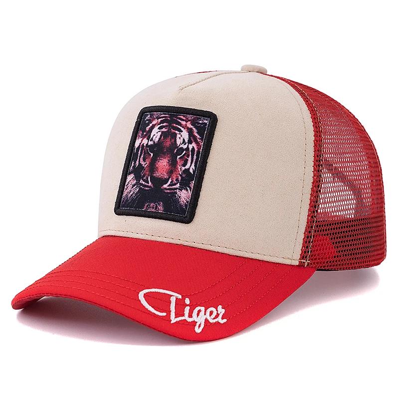 Hot Sale Animal Trucker Hat Polar Bear Pattern Patch Design Suede Baseball Cap Outdoor Sports Fishing Cap For Men Women