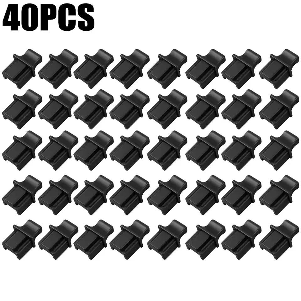 50/10PCS Silicone Stopper for Computer Router Switch Female Port Silicone Dust Plugs RJ45 Ethernet Hub Port RJ45 Protector Plug