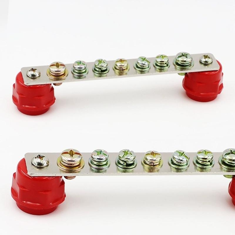 10Pcs 8mm High Low Voltages Insulation Column High Strength Busbar Insulator Supporter Polyester Standoff Insulators