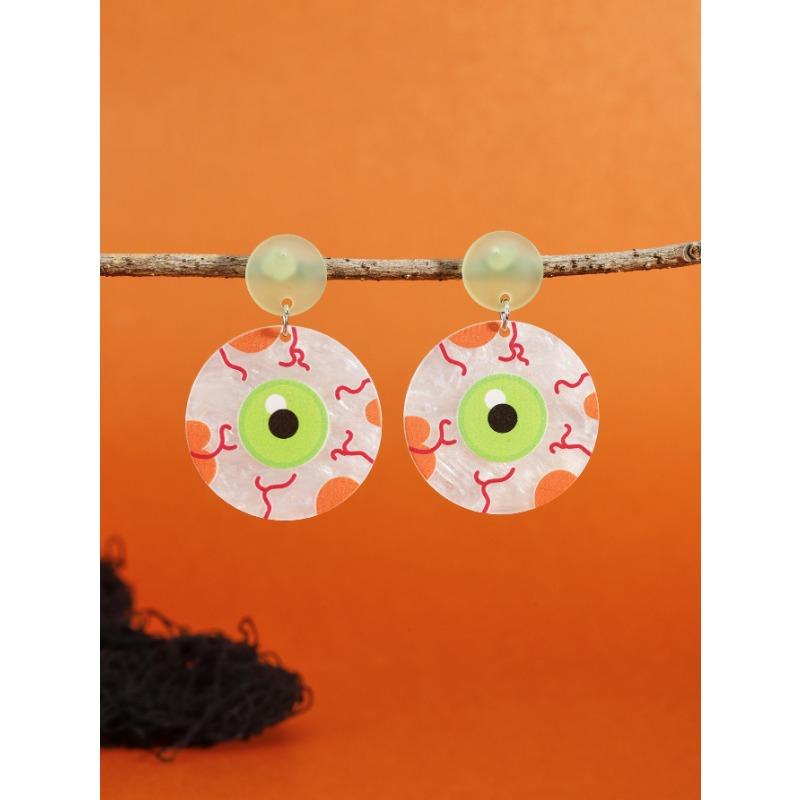 New Halloween Stud Earrings Combination Cartoon Funny Easter Earrings Set