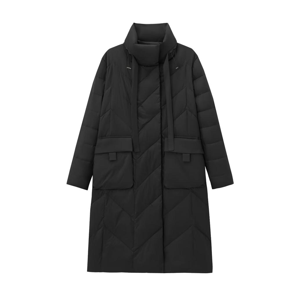 Autumn New Women's Clothing, Style Design Fashionable and Versatile Casual Style Stand-up Collar Long Cotton Clothes
