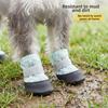 4Pcs Breathable Anti-Slip Dog Boots Non-Slip Foot Covers Puppy Net Boots  Walking Running