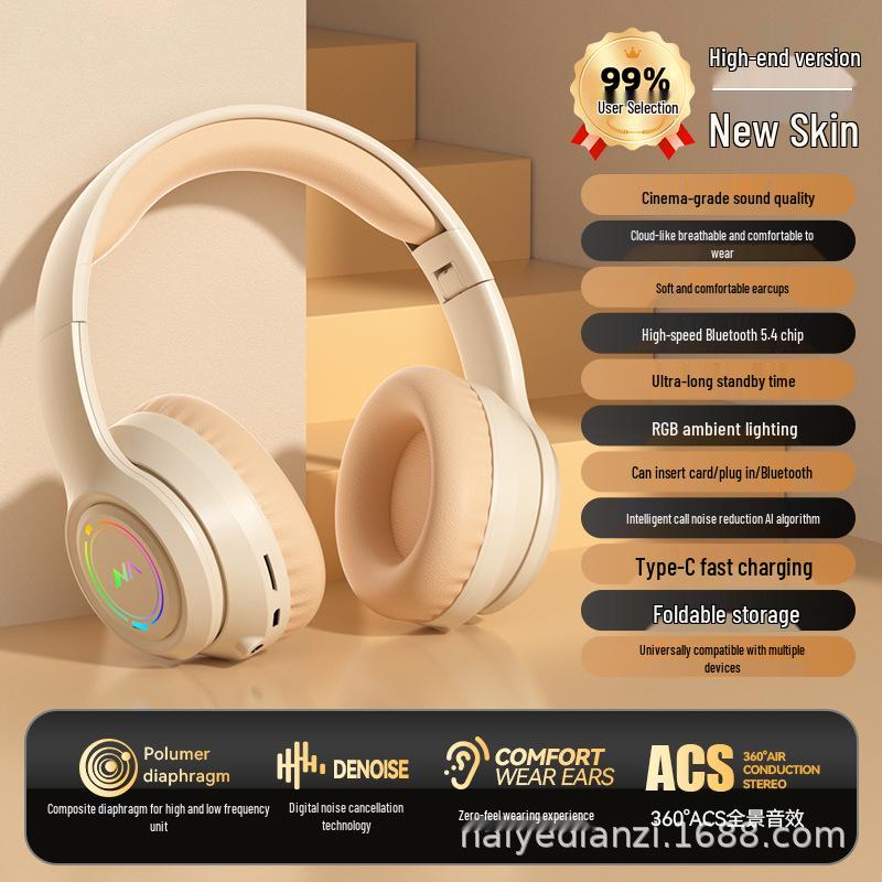 SD-04 Wireless Bluetooth Over-Ear Luminous Bass Gaming Headset