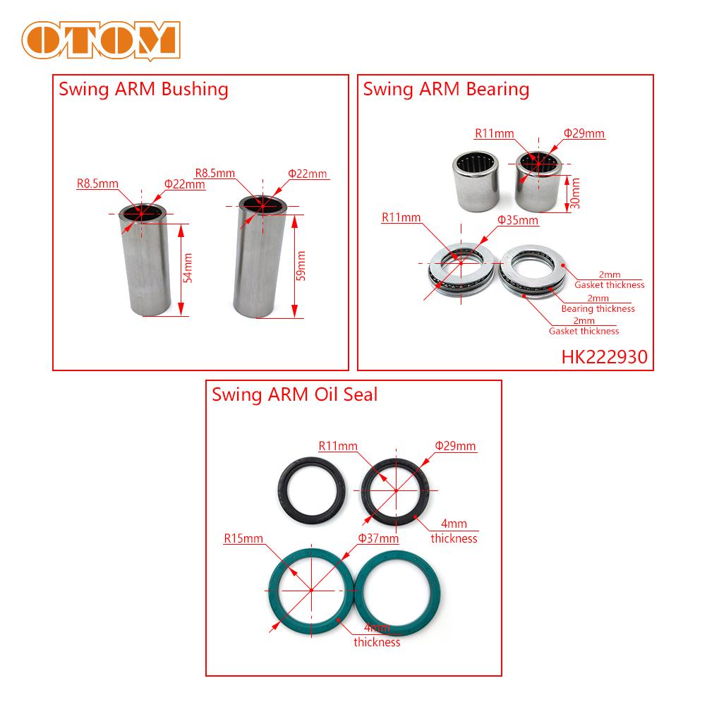 For HONDA CR125 Motocross Swing ARM Maintenance Kit Swingarm Needle Bearings Bushings Seals Off-road Motorcycle Pit Dirt Bikes
