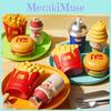 Hamburger French Fries Cola Ice Cream Transforming Robot Toy For Kids
