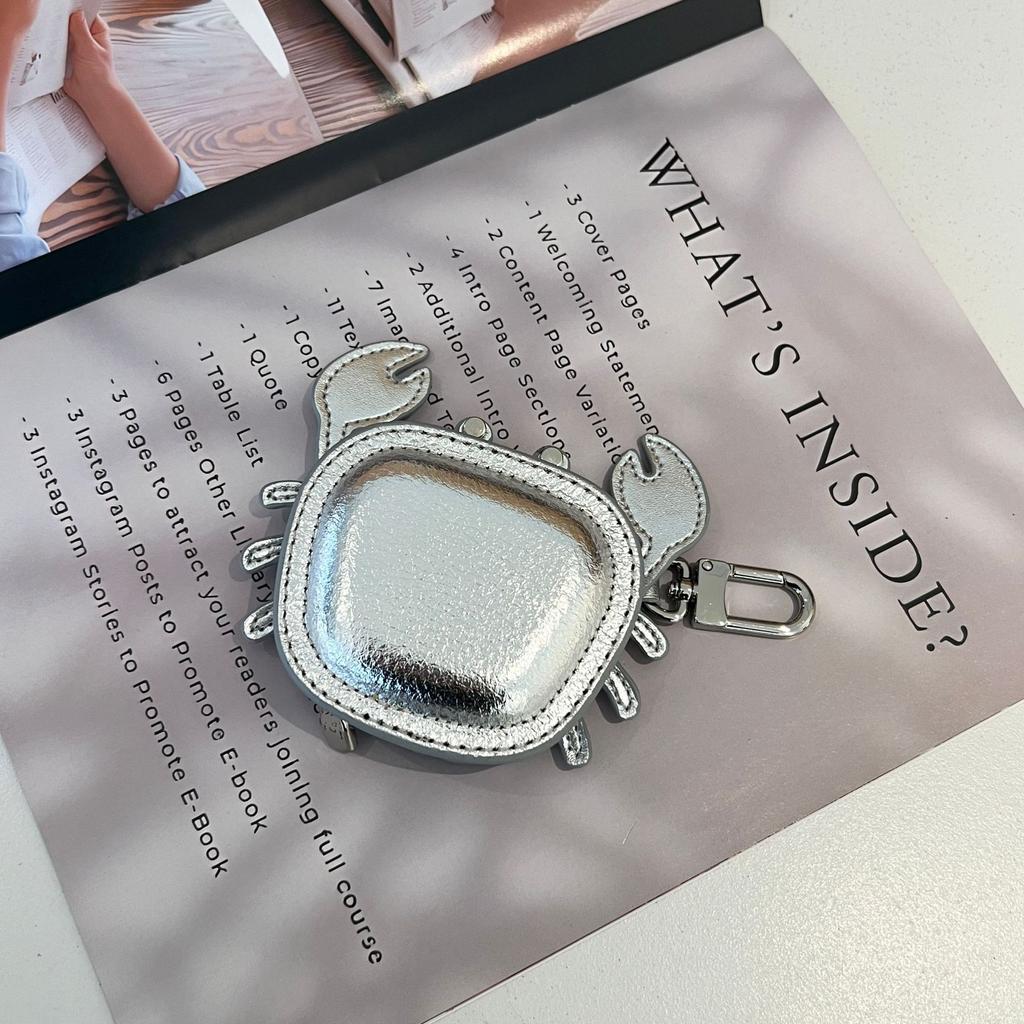 Handmade original crab bag pendant wireless bluetooth headset bag keychain change bag mouth red envelope car hanging