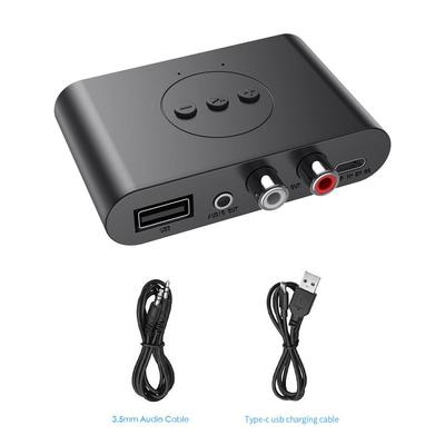 Bluetooth 5.0 Audio Receiver Stereo Music Wireless Adapter Support U Disk NFC RCA 3.5mm AUX Jack Handsfree Call Car Speaker Amplifier