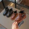 Little Toddlers Boys Fashion Boots Kids Ankle Boots with Rivets 2024 Autumn Winter Baby Girls Tide Children Casual Shoes 21-30