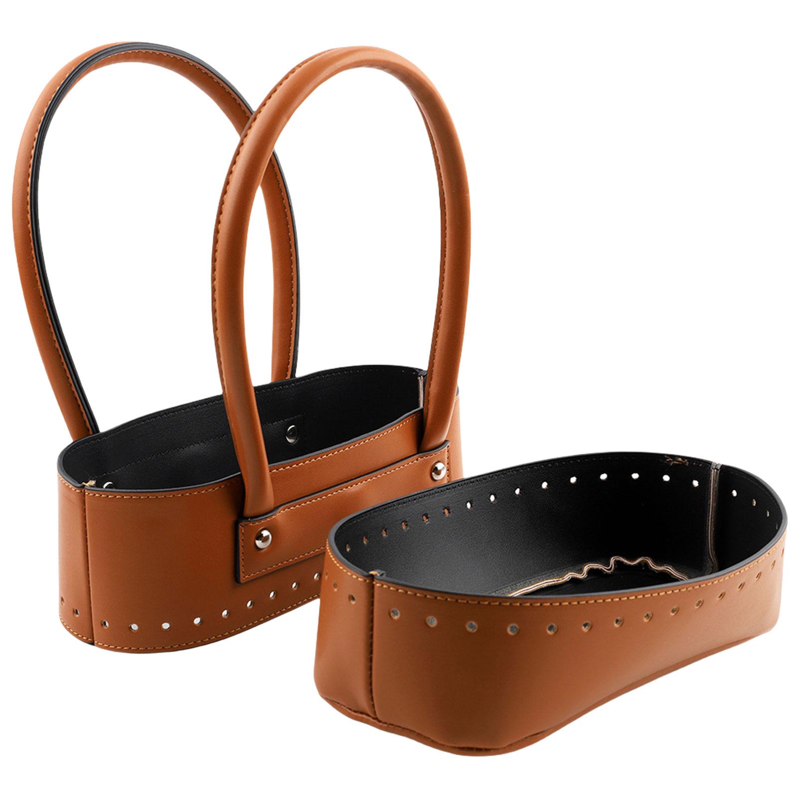 

Набір для виготовлення сумок Дно сумки з ПУ шкіри Модна ручка для сумки Виготовлення Аксесуари для в язання гачком Сумка ручної роботи коричневий