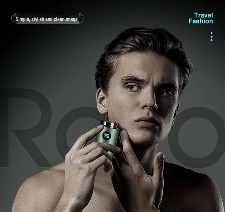 2023 Rechargeable Electric Mini Shaver for Men - Silent, Full Body, and Car Compatible