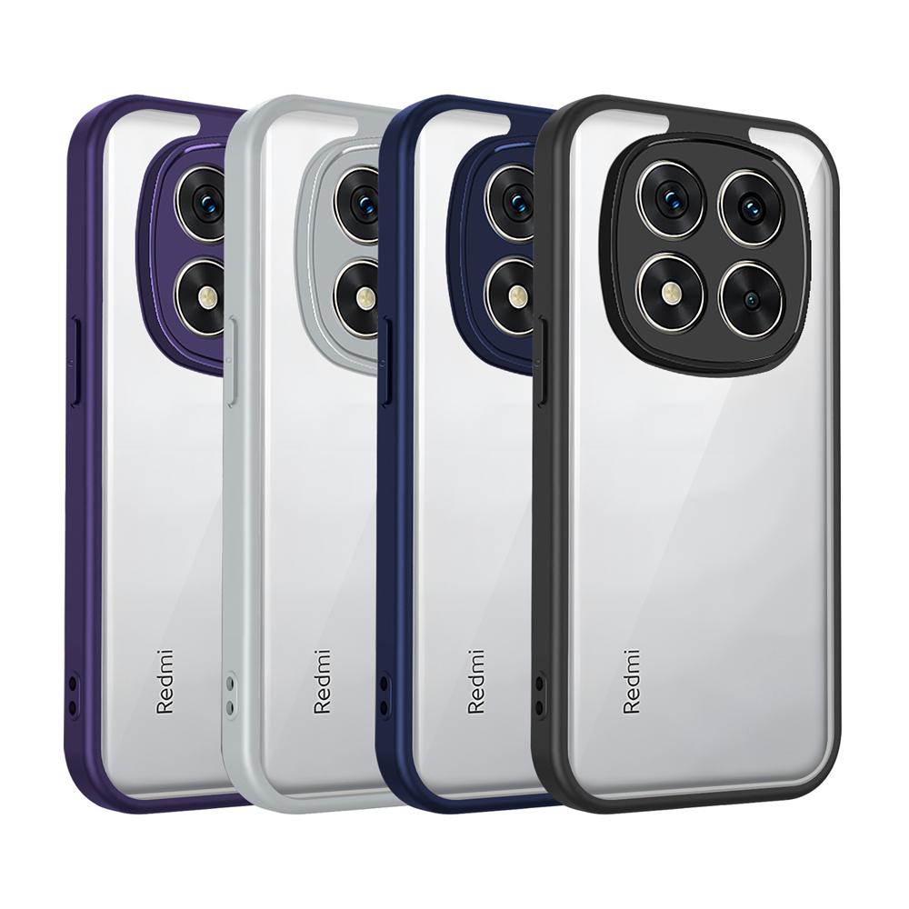 KEYSION Transparent Phone Case for Redmi Note 15 Pro 4G 15 Pro+5G Silicone+PC Clear Shockproof Phone Cover for Redmi Note 15 5G