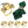 Fade Resistant Napkin Rings Crab Ring, Reusable Metal Holder, Coastal Sea Life Holder for Summer Gatherings Beach House Parties Wedding Decor
