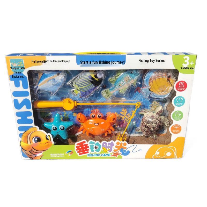 Children's Magnetic Fishing Game: Educational Ocean Simulation Toy