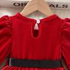 Girls Christmas Party Dress Festive Costume