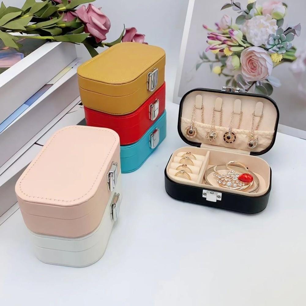 Snap Button Jewelry Storage Box Dustproof Jewelry Display Plate  Jewelry Organization