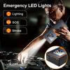 EAFC 2 in 1 Portable Car Air Compressor Car Jump Starter, 12V Car Emergency Booster, Battery Power Bank with LED Light