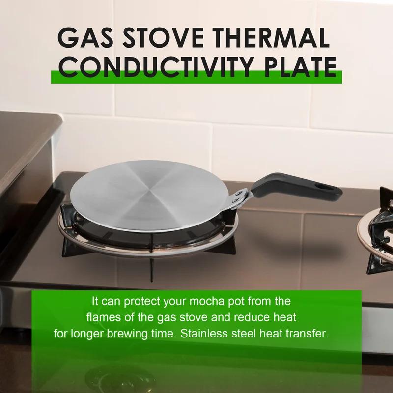 1pc heat diffuser plate, stainless steel material, 13cm/20cm circular heat diffusion tool