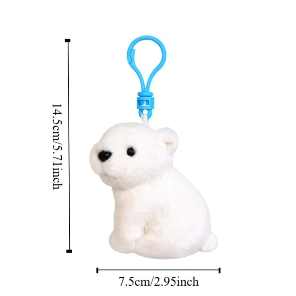 Sea Otter Aquarium Plushies Pendant Penguin Polar Bear Keychain  Backpack Decor