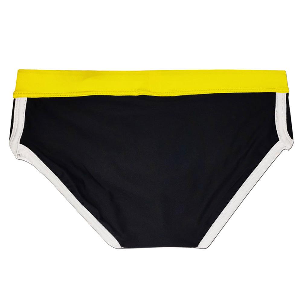 UXH Herren Farbblock Dreieck Badehose: Europäische & Amerikanische Stile, Einfarbig, Strandbikini.