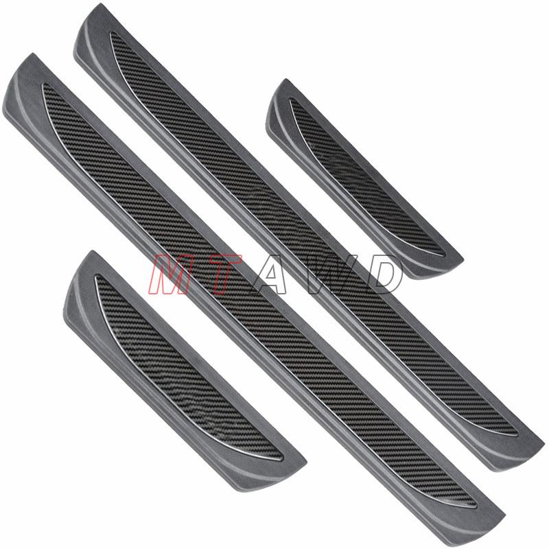 For Nissan Rogue 2014- 2024 2025 Accessory Stainless Car Door Sill Kick Scuff Plate Entry Guard Protector Cover Trim Styling