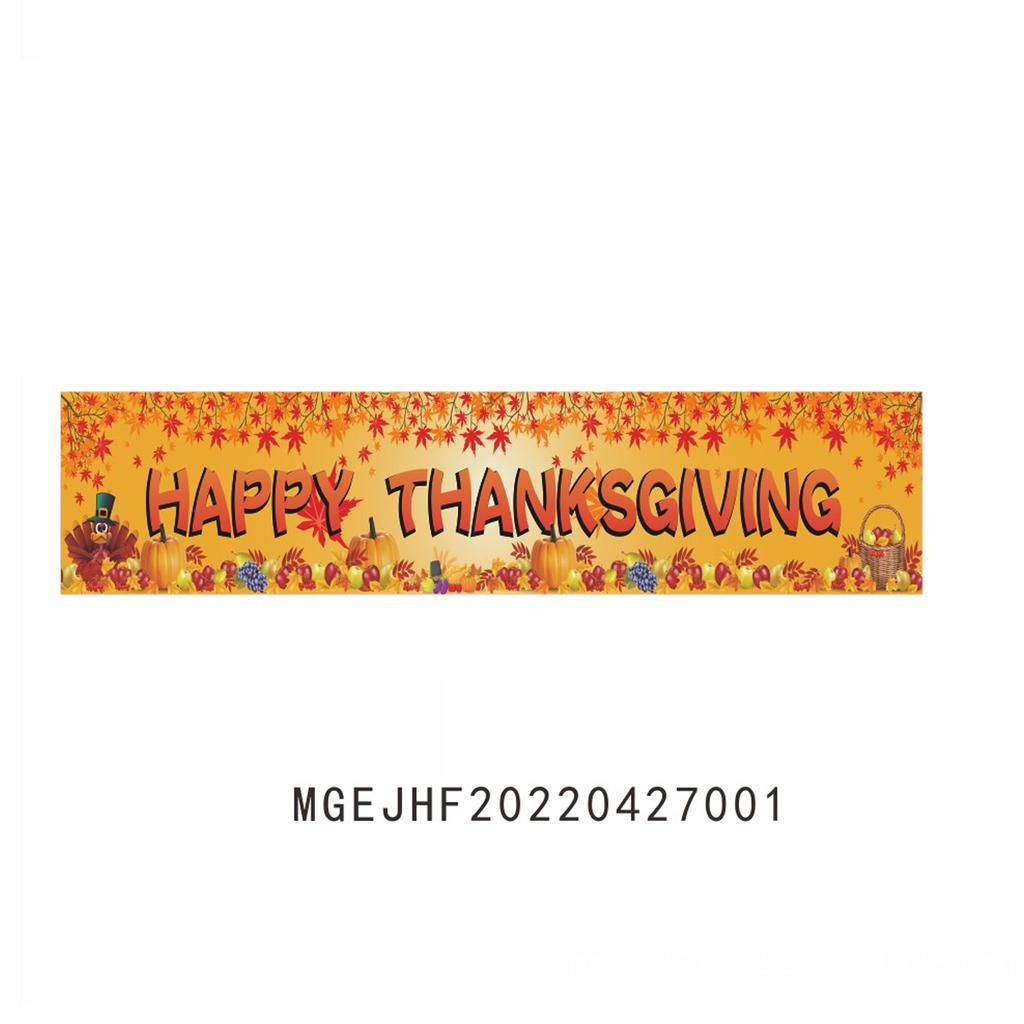 Autumn Outdoor Courtyard Decoration Flags Thanksgiving Party Party Atmosphere Layout Poster Customization