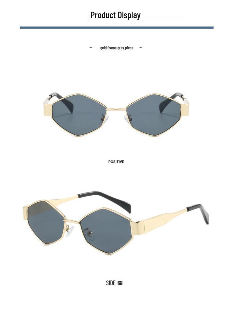 2024 Trendy Women's Diamond-Styled Metal Sunglasses - European & American Street Fashion