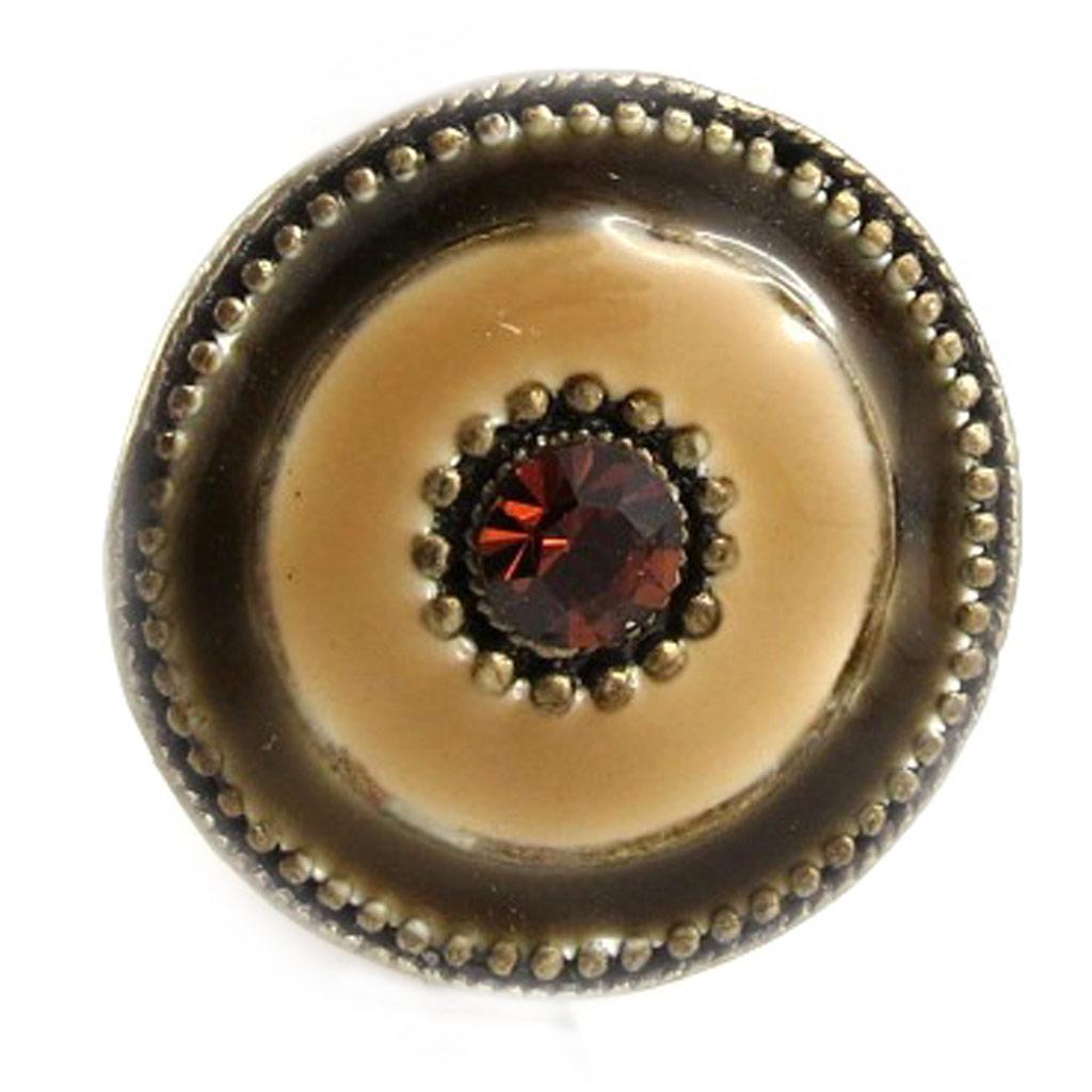 Les Trésors De Lily [D8632] - Designer Ring 'Phedre' Beige