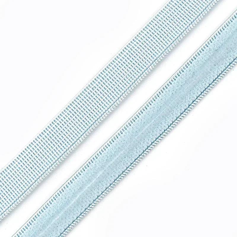 Meetee 10-50M 10mm Non-slip Elastic Bands Silicone Tapes for Bra Underwear Shoulder Belt Sewing Rubber Ribbons Garment Accessory