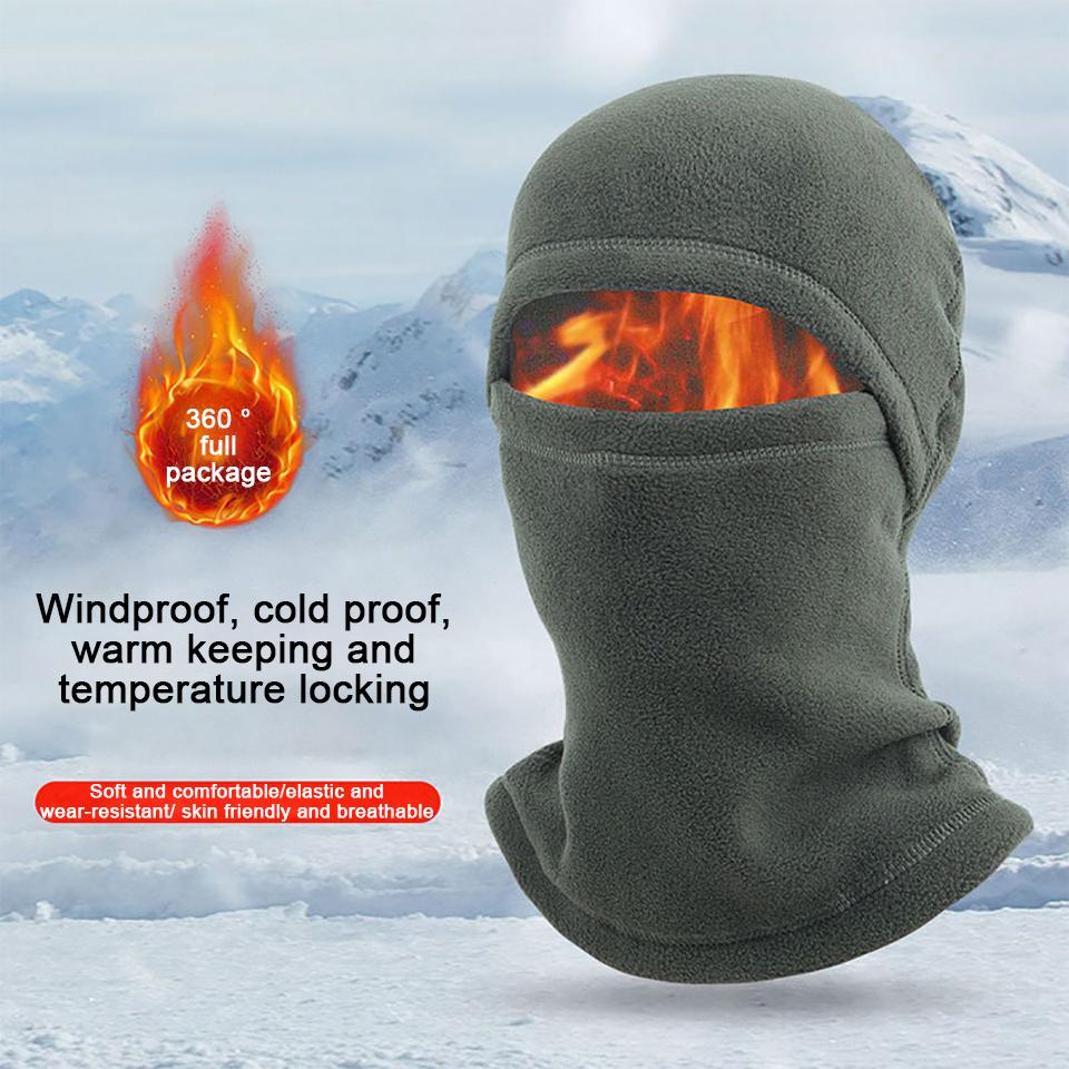 Cycling Warmth Mask Windproof Cold-proof Ski Hat Fleece Sports Warm Headgear Fishing Camping Multifunctional Neck Cover