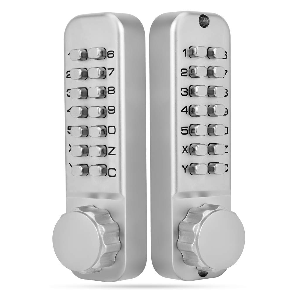 Zerodis. Digital Door Lock, Keyless Lock, PIN Code Operated, Anti-theft, Waterproof, No Battery Required, for Home, Office, Warehouse
