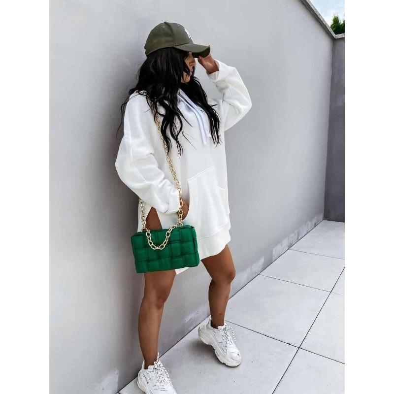 YYFS Women's Fashion Casual Solid Color Print Long Sleeve Hooded Hoodies & Sweatshirts