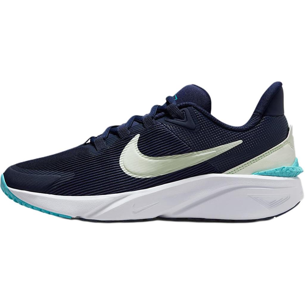 Nike Star Runner 4 GS Midnight Navy Volt Tint Kids Sneakers Blue Dusty-Cactus White DX7615-409