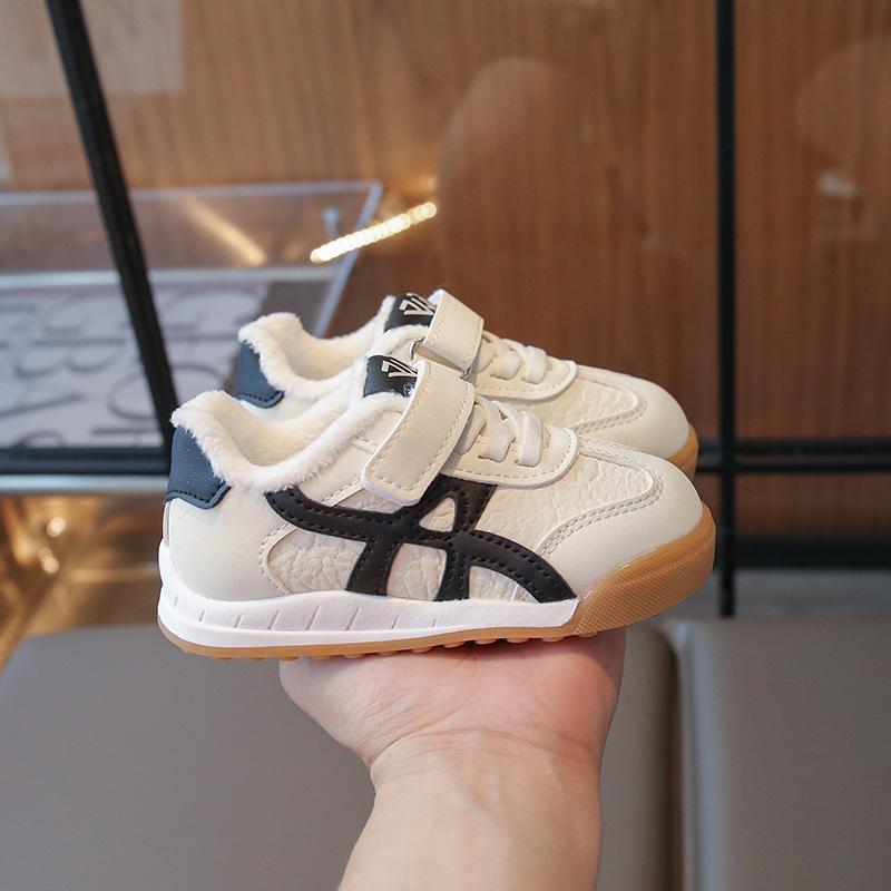 2025 Autumn/Winter Velvet Kids' Sports Shoes - Forrest Gump Style for Girls (1-6 Years)