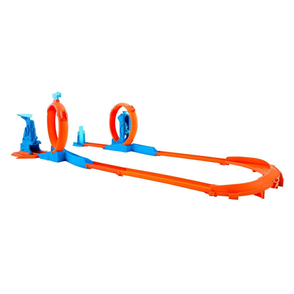 Hot Wheels Triple Loop Playset with 1 Mini Car Toy Playset for Ages Orange JDW39 - Ride-on 4+ -