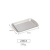 Thickened 304 Stainless Steel Rectangular Square Golden Plate Korean Barbecue Dish Sushi Flat Bottom Plate Tray Storage Tray