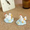 Funny Resin Slipping Chicken Figure Phone Stand Desk Decors Humorous Ornament Gift for Friend Family Birthday Holiday