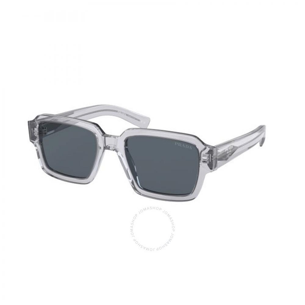 

Prada Blue Rectangular Men s Sunglasses PR 02ZS U430A9 52